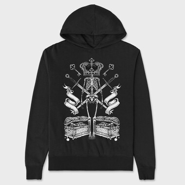 Skeleton King, Unisex Men's Hoodie