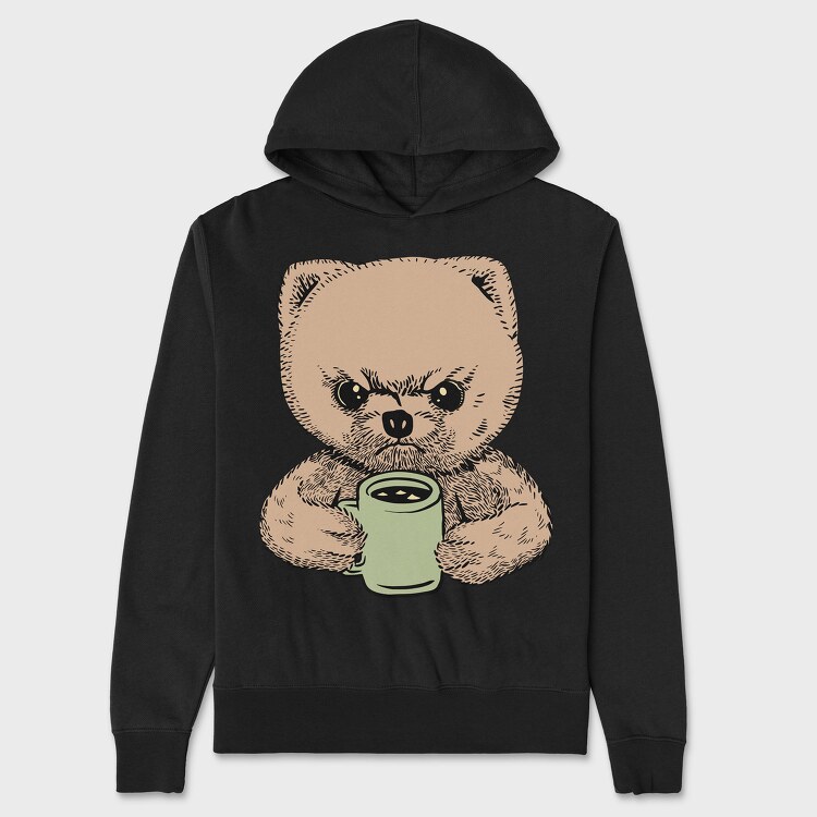 Angry Pomeranian, Unisex Men's Hoodie