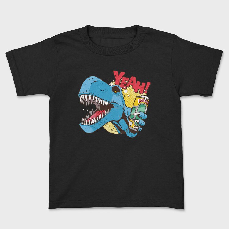 Drunk Dino Yeah, Kids' T-Shirt