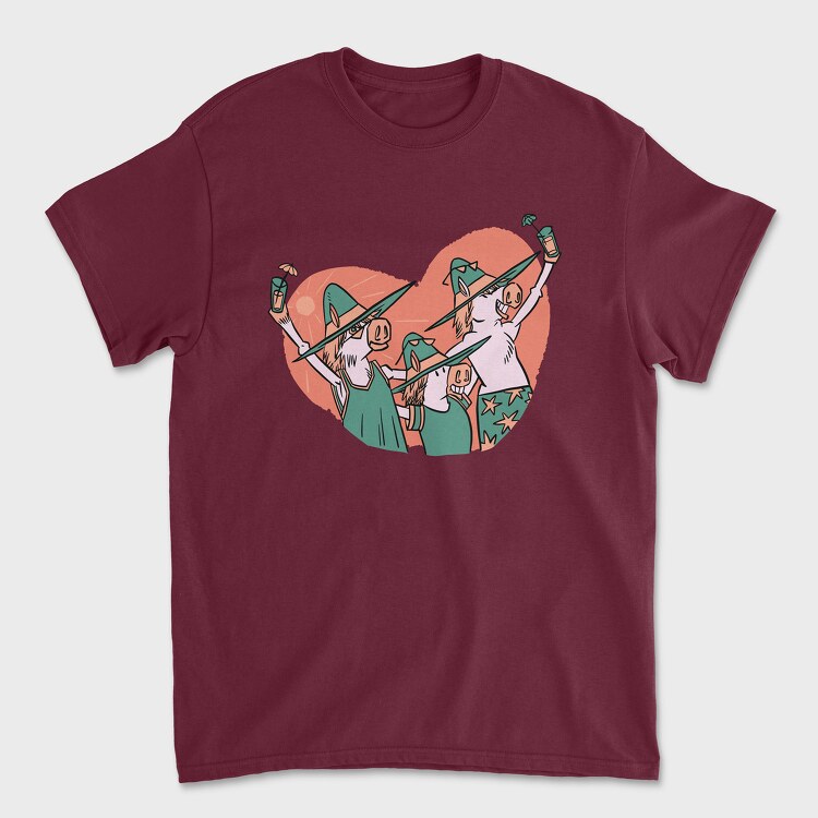 Ponie Cocktails, Unisex Men's T-Shirt