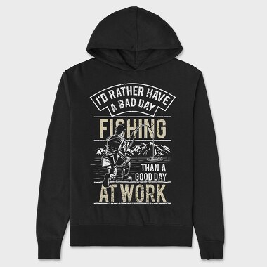 Fishing, Unisex Men's Hoodie