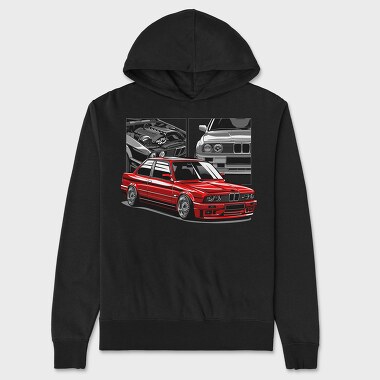 BMW E30 M3, Unisex Men's Hoodie