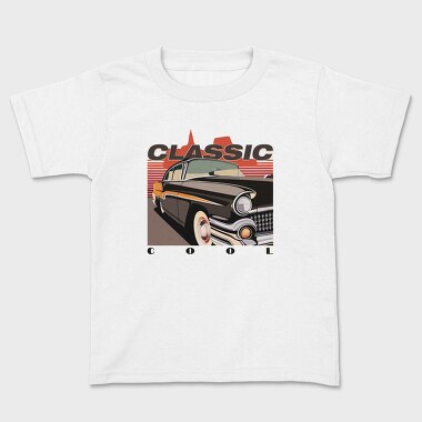 60S Classic Car Classic Cool, Kids' T-Shirt