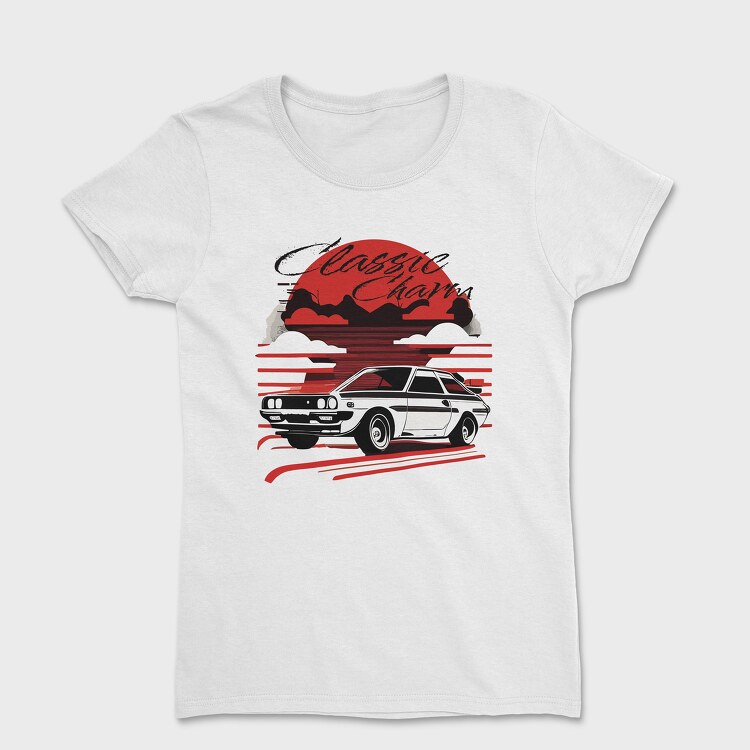 Classic Car MountainsClassic Charm, Дамска Тениска