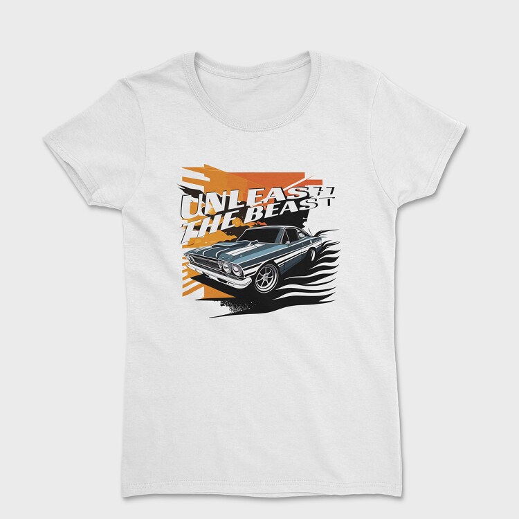 Classic Car Unleash the Beast, Дамска Тениска