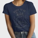 Classic Convertible With Woman and Trees, Unisex Men's T-Shirt
