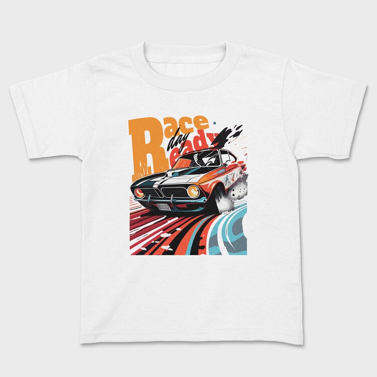 Classic Racing Car Comic, Kids' T-Shirt