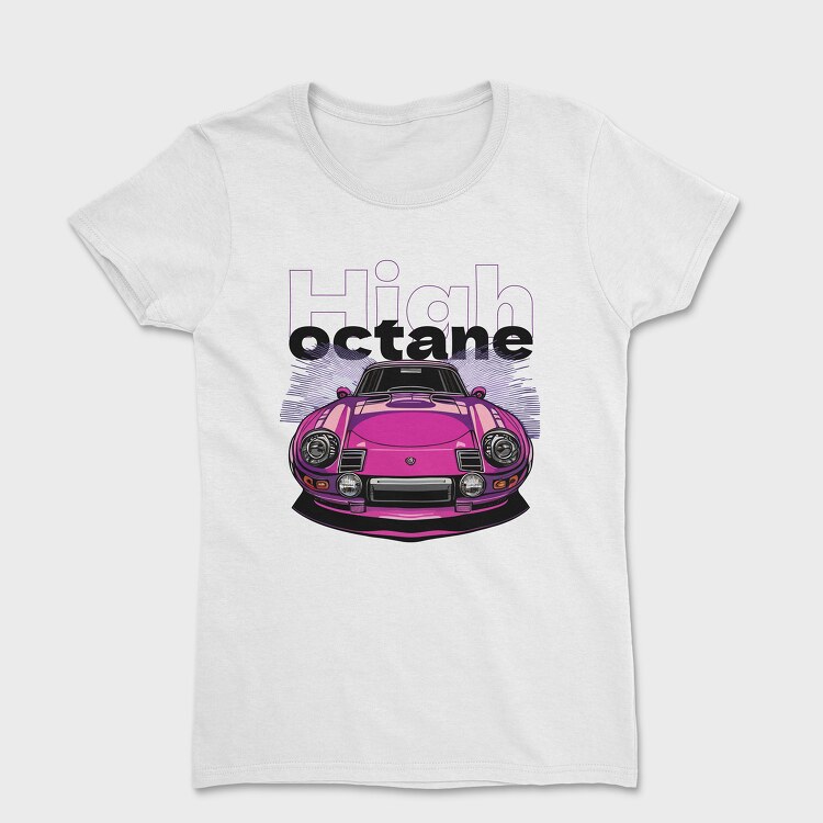 Classic Sports Car Front Perspective High Octane, Women's T-Shirt