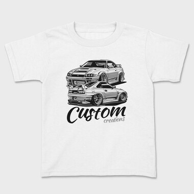 Customized Car Different Views, Kids' T-Shirt