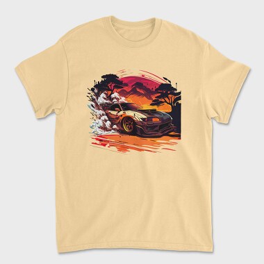 Customized Japanese Car Mountain Tree, Unisex Men's T-Shirt