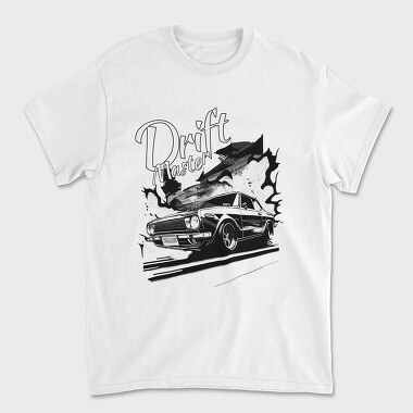 Drift Master Car on China Highway Manga, Unisex Men's T-Shirt