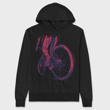Muscular Cyclist, Unisex Men's Hoodie