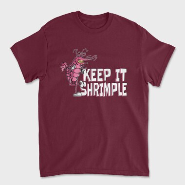 Keep It Shrimple, Unisex Men's T-Shirt