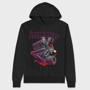 Engine Anime, Unisex Men's Hoodie
