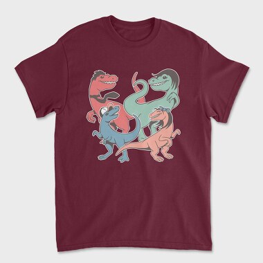 Dinosaurs Family, Unisex Men's T-Shirt