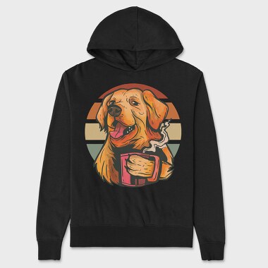 Golden Retriever, Unisex Men's Hoodie