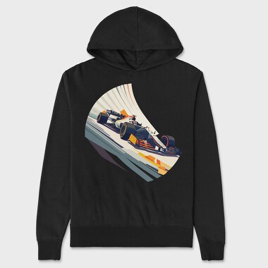Formula Racing Car Bauhaus Abstract, Unisex Men's Hoodie