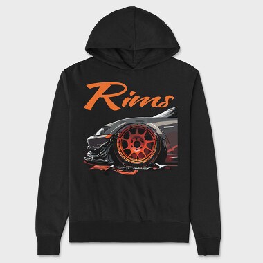 Stom Rims on Supercar Rims Make the Car, Унисекс Мъжко Суичър