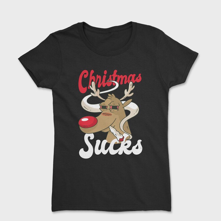 Reindeer Smoking, Women's T-Shirt