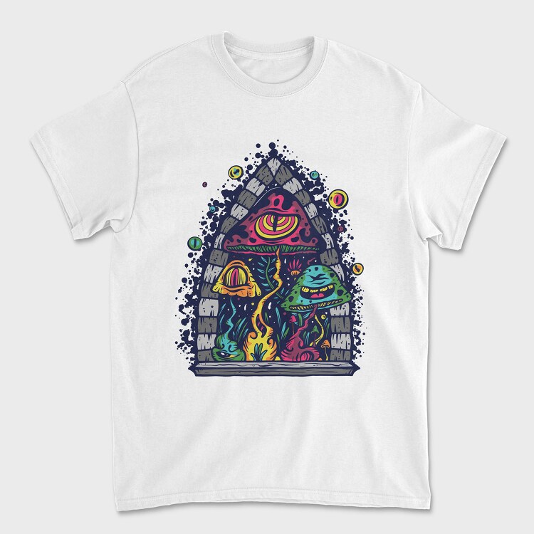 Trippy Shrooms, Unisex Men's T-Shirt