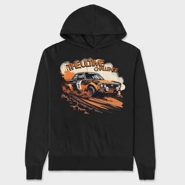 Rally Racing Car, Unisex Men's Hoodie