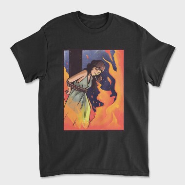 Burning Witch Cigarrette, Unisex Men's T-Shirt