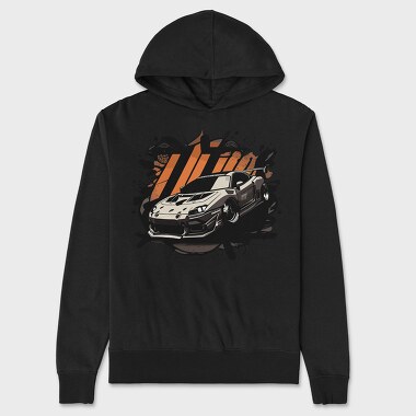 Luxury Sports Car Shadow, Unisex Men's Hoodie