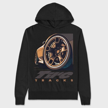 Tired Track Custom Auto Rims, Unisex Men's Hoodie