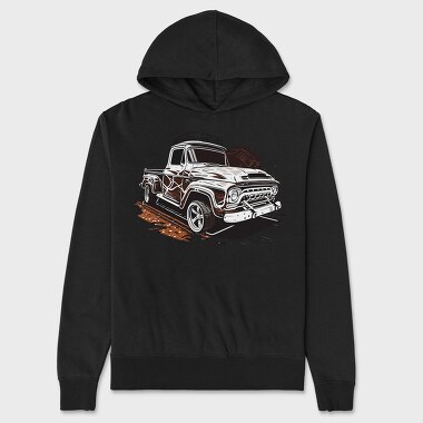Classic 4X4 Truck With Luxury Rims, Unisex Men's Hoodie