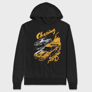 Muscle Cars Hand Drawn, Унисекс Мъжко Суичър