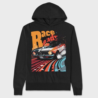 Classic Racing Car Comic, Unisex Men's Hoodie