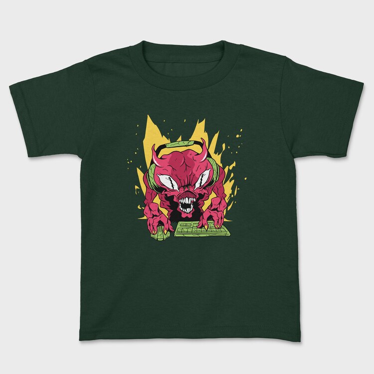 Demon Gamer, Kids' T-Shirt
