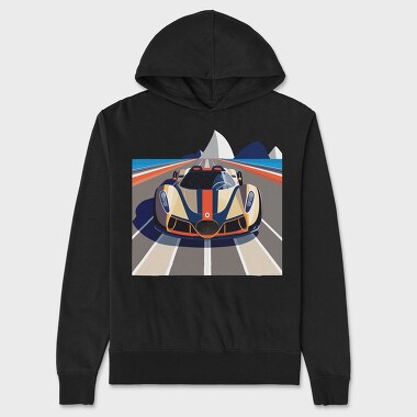 Retro Vintage Supercar, Unisex Men's Hoodie