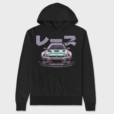 Japanese Car Manga, Unisex Men's Hoodie