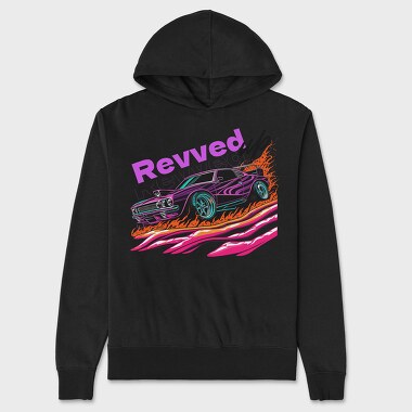 Revved Up Muscle Car Pop, Unisex Men's Hoodie