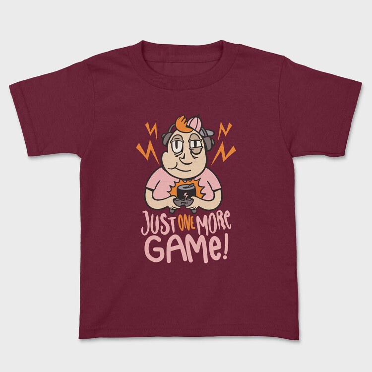 One More Game, Kids' T-Shirt