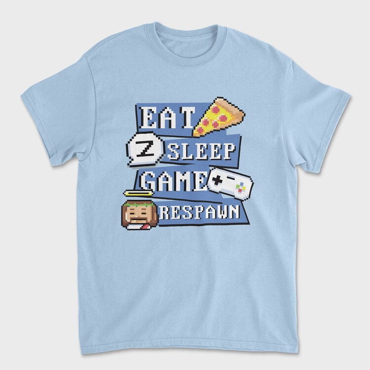 Pixel Respawn, Unisex Men's T-Shirt