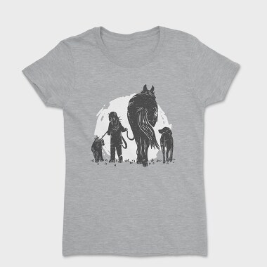 Girl And Animals, Women's T-Shirt