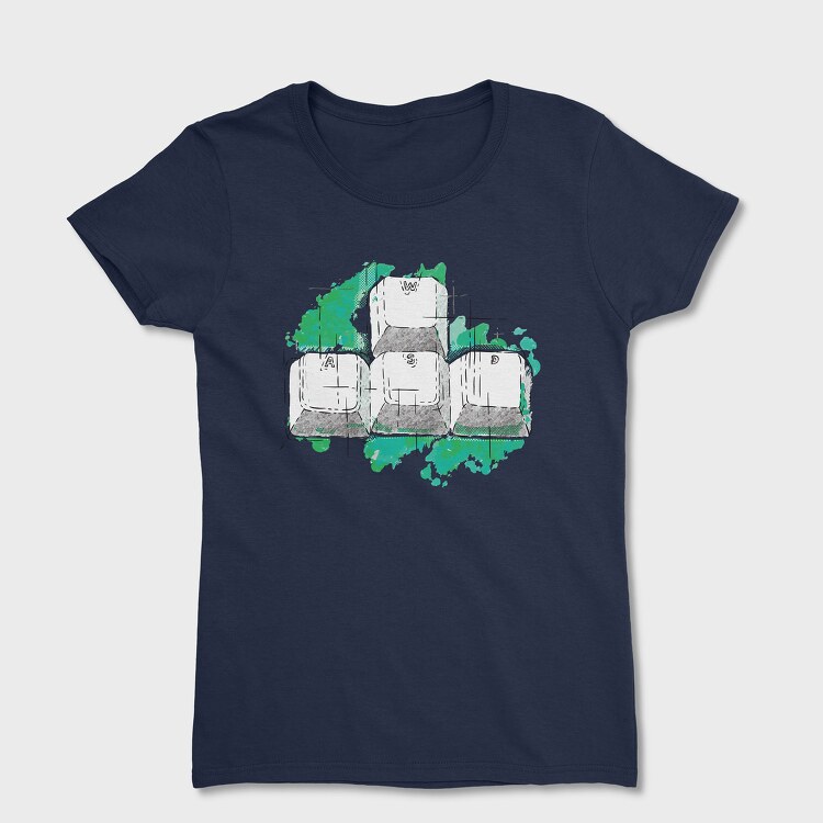 Wasd Keys, Women's T-Shirt