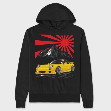 Rx7 Red Sun, Unisex Men's Hoodie