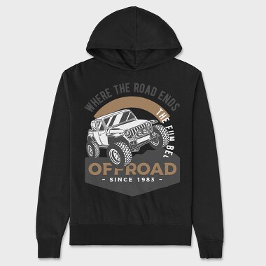 Off Road Jeep 2, Unisex Men's Hoodie