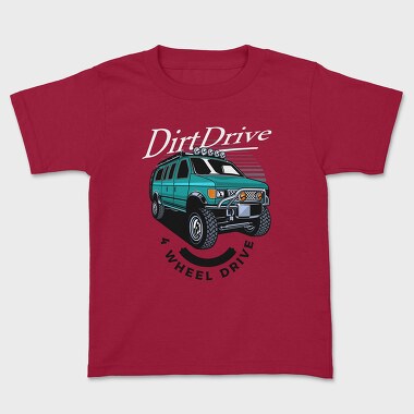 Детска Тениска, 4 Wheel Drive Car