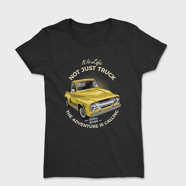 The Adventure Is Calling Yellow Car, Women's T-Shirt