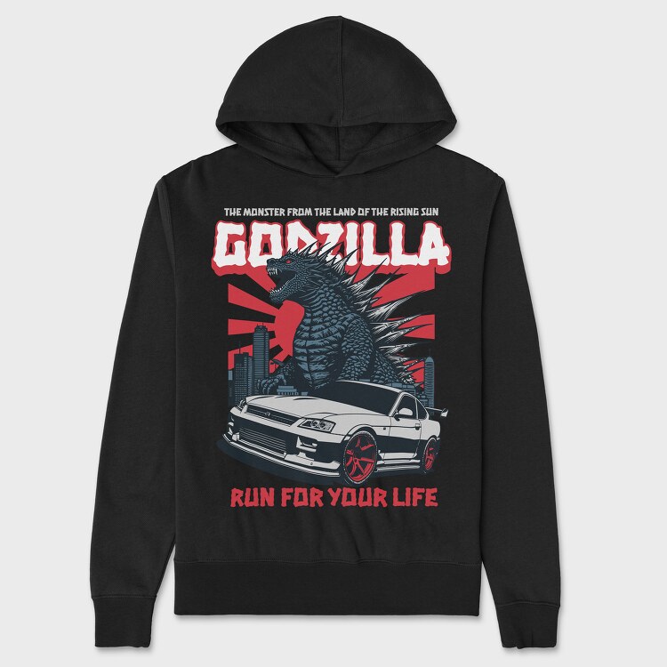 Godzilla Gtr Skyline, Unisex Men's Hoodie