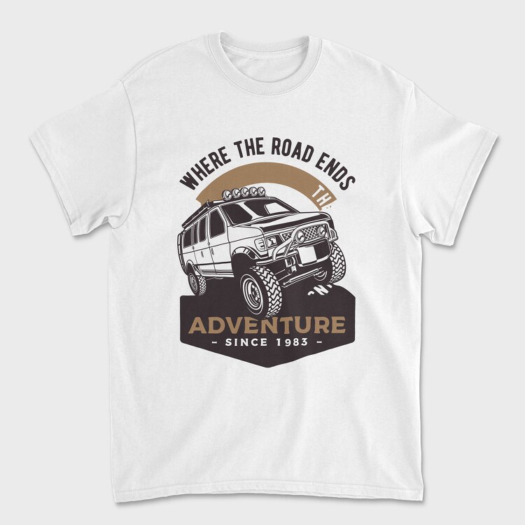 Off Road Van 0, Унисекс Мъжка Тениска