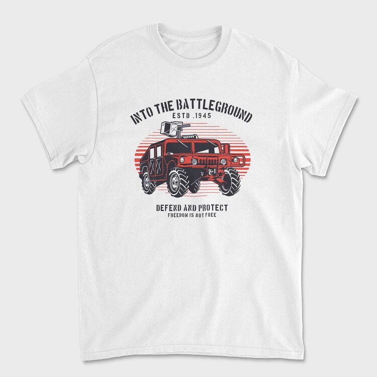 Hummer Defend and Protect 1945, Унисекс Мъжка Тениска
