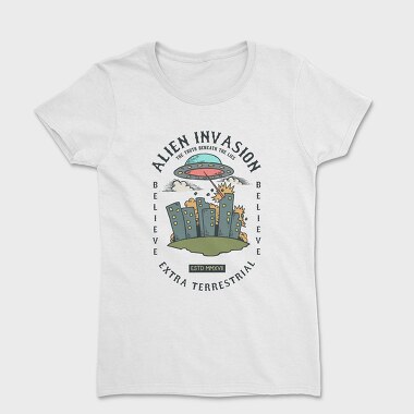 Alien Attack, Women's T-Shirt