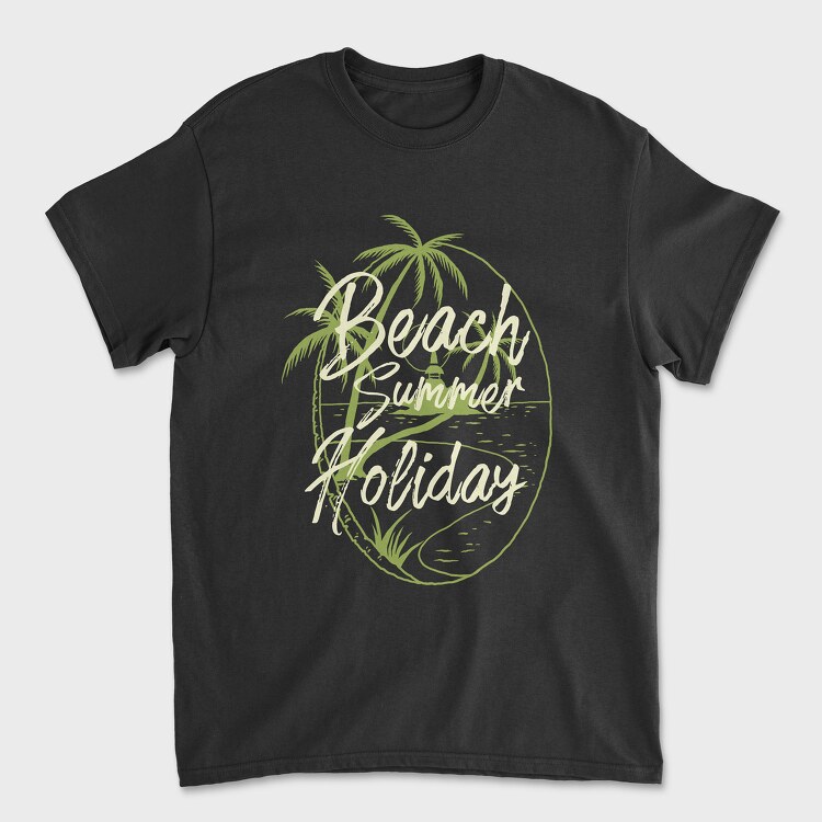 Beach Island, Unisex Men's T-Shirt
