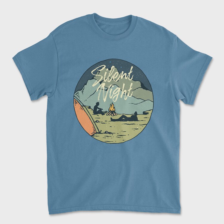 Camp Silent Night, Унисекс Мъжка Тениска