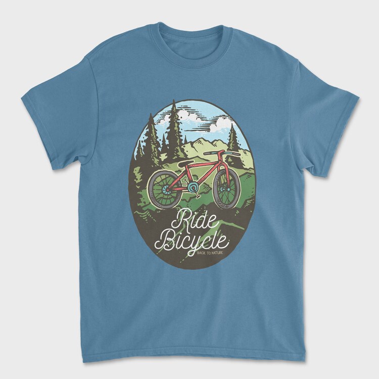Ride Bicycle, Unisex Men's T-Shirt